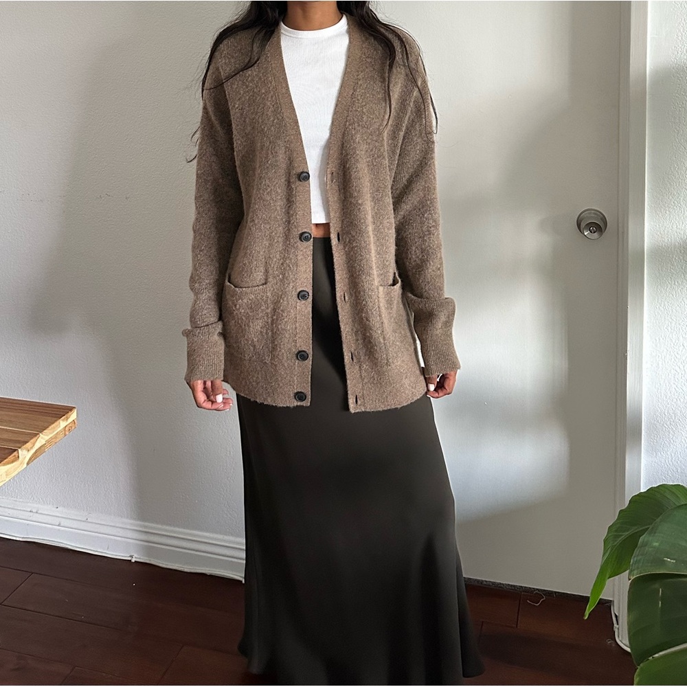 All Saints Brown Men's Cardigan Sweater - Picture 2 of 5